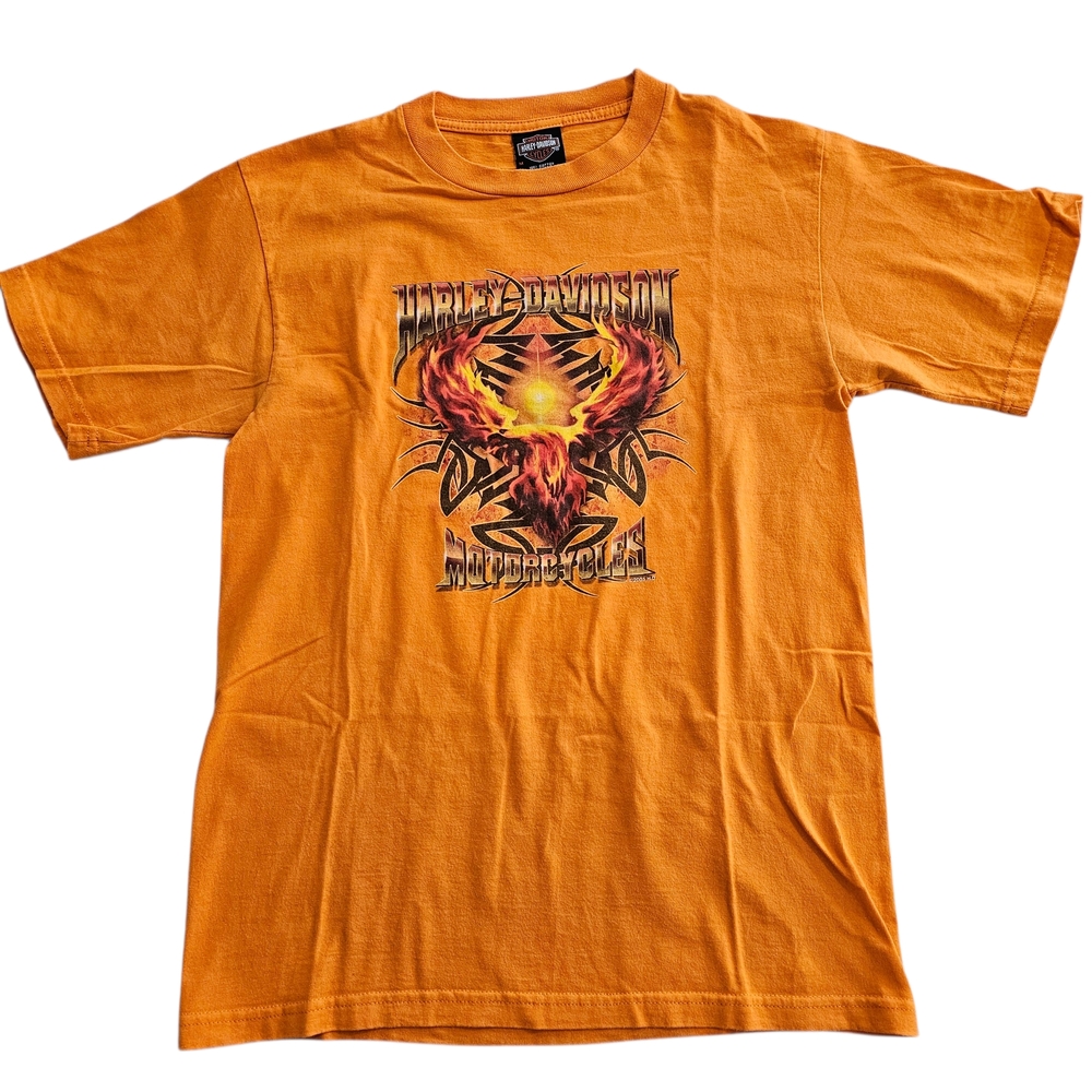 Vintage Harley-Davidson Orange Graphic T-Shirt San Diego 2005
